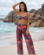 Biquíni Triângulo + Calças Pantalona Tropical