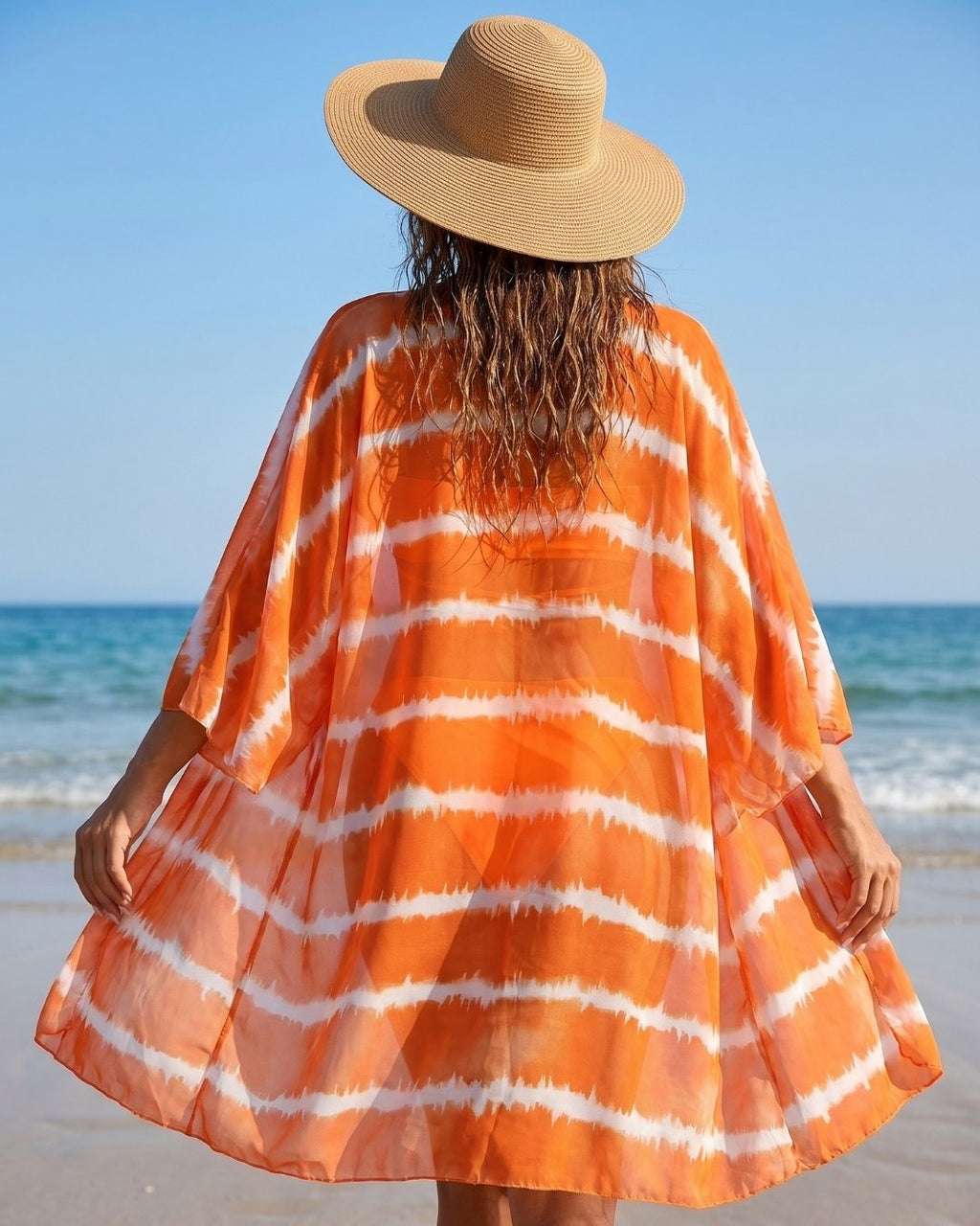 Biquíni + Saída de Praia Bandeau Com Laços Estilo Resort