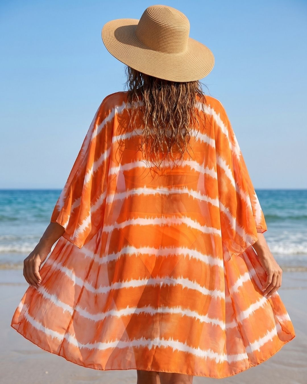 Biquíni + Saída de Praia Bandeau Com Laços Estilo Resort