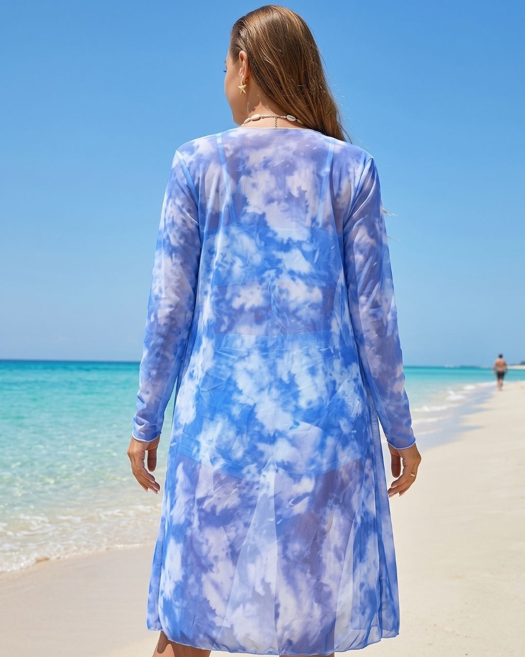 Conjunto de Praia Calções Estilo Resort Com Quimono
