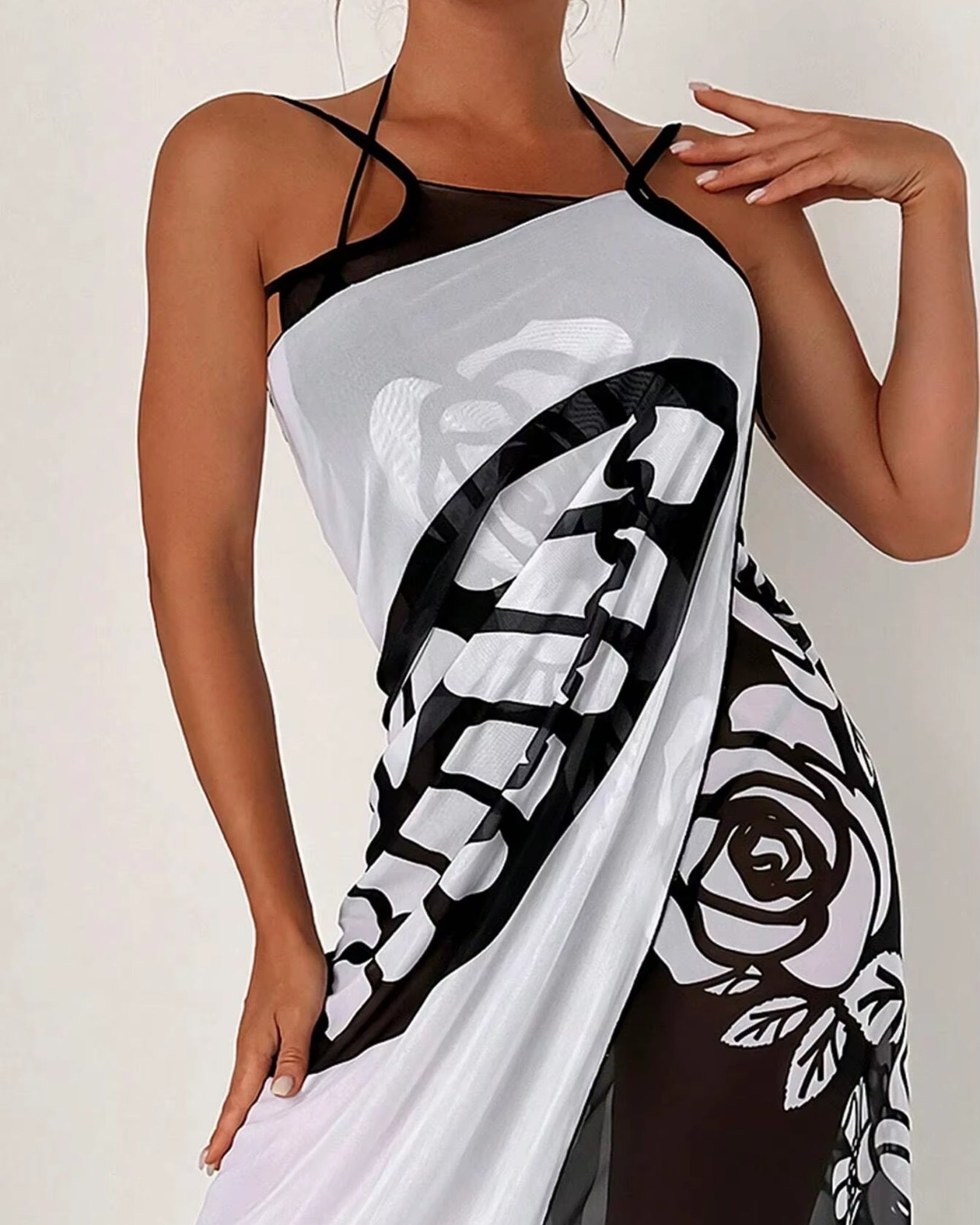 Saída de Praia Pareô Com Estampado Borboleta E Franjas