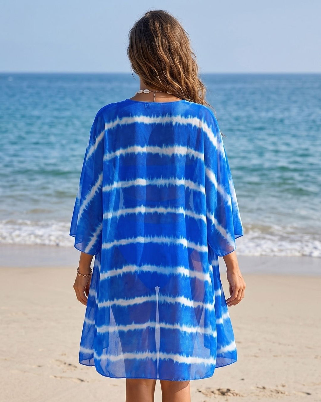 Biquíni + Saída de Praia Bandeau Com Laços Estilo Resort
