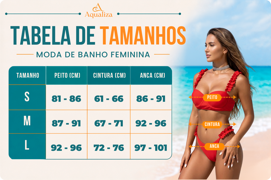 Tabela de tamanhos