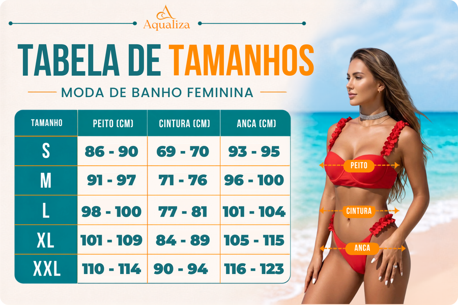 Tabela de tamanhos