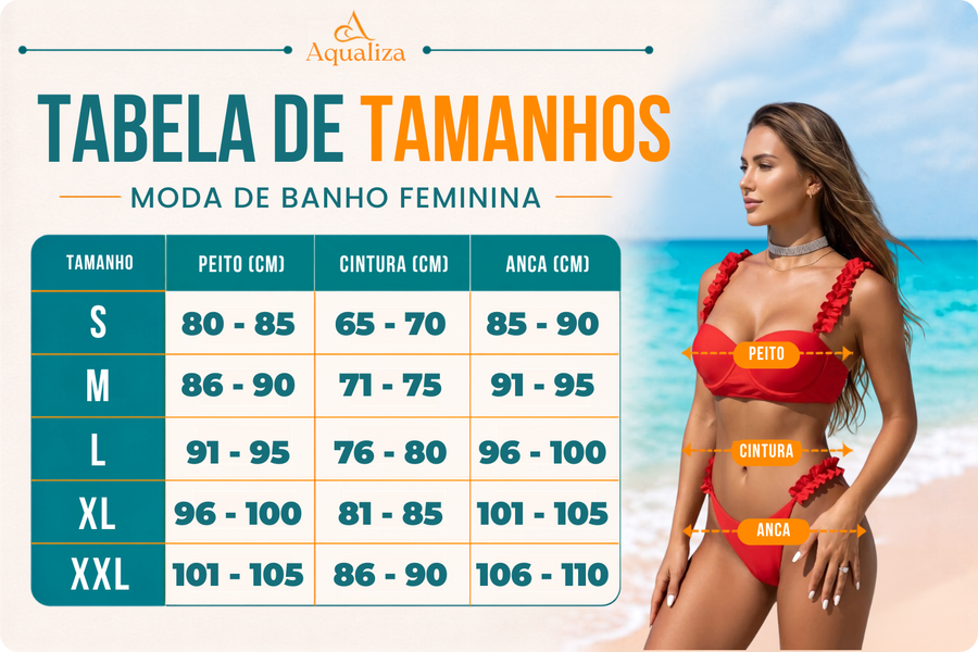 Tabela de tamanhos
