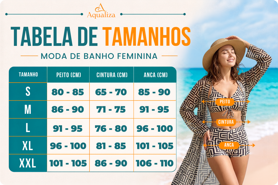 Tabela de tamanhos