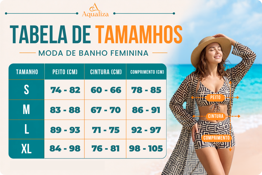 Tabela de tamanhos