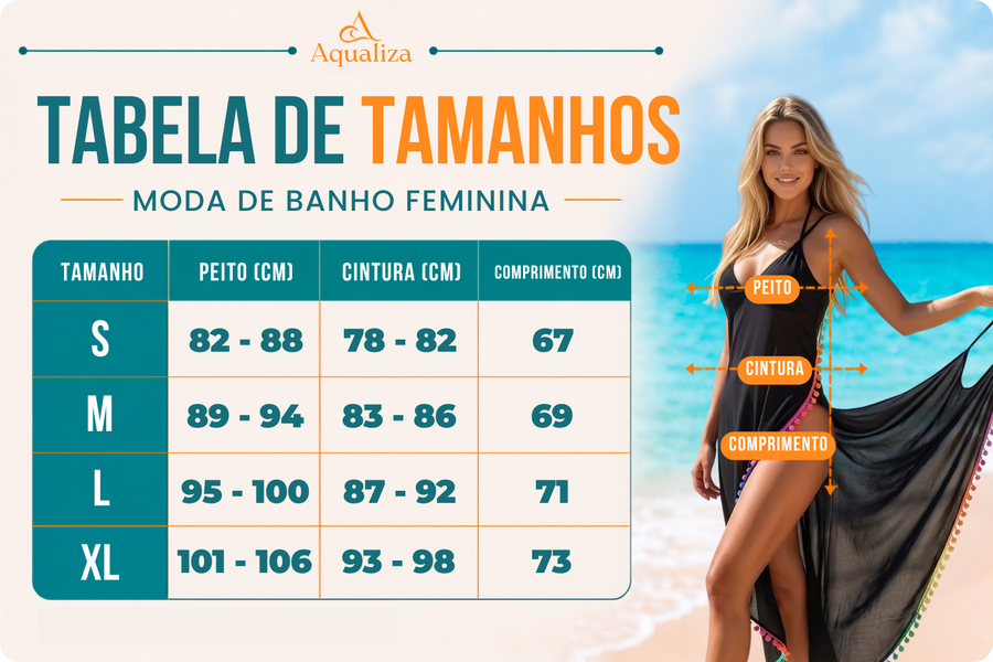 Tabela de tamanhos