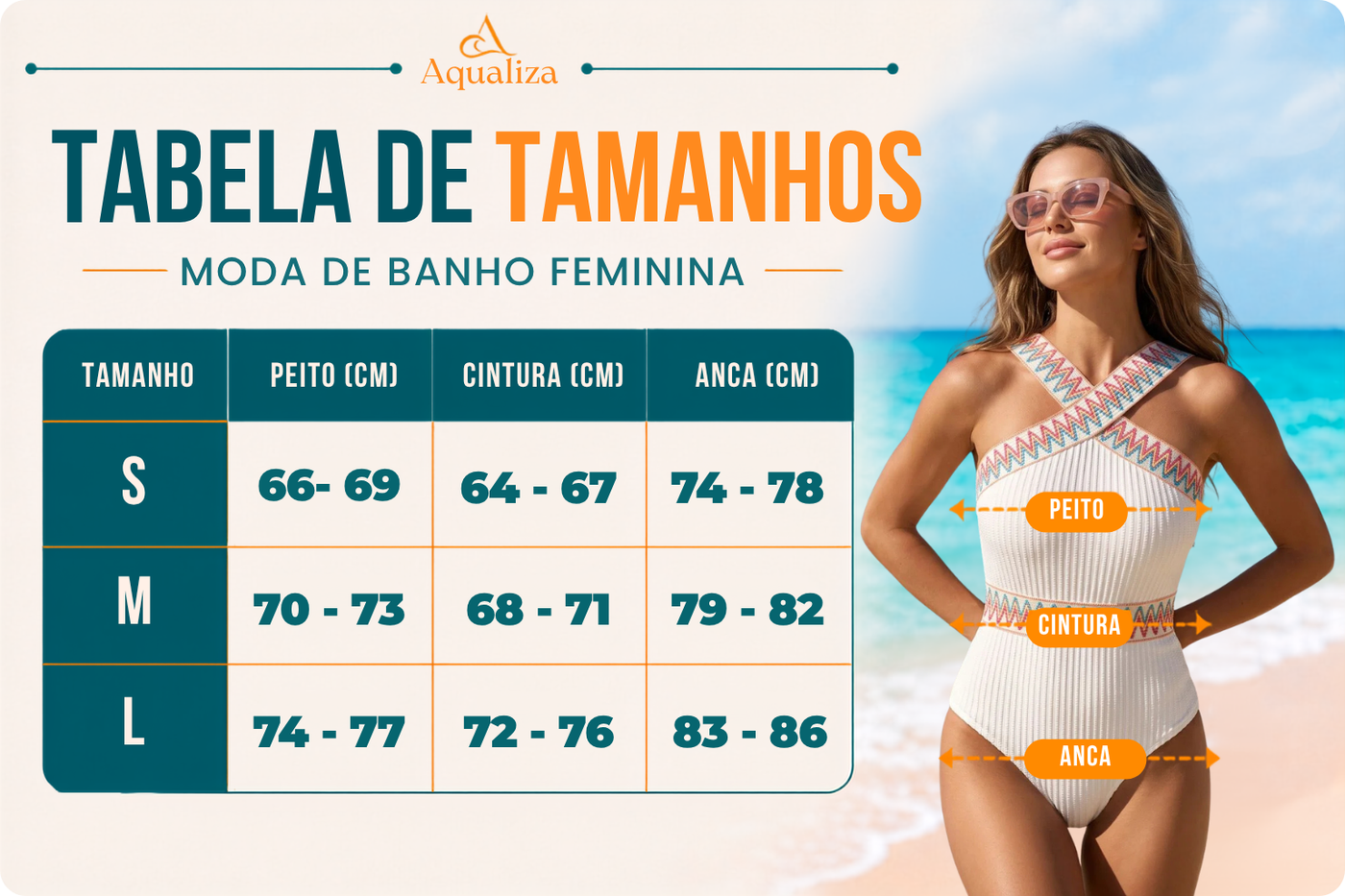 Tabela de tamanhos