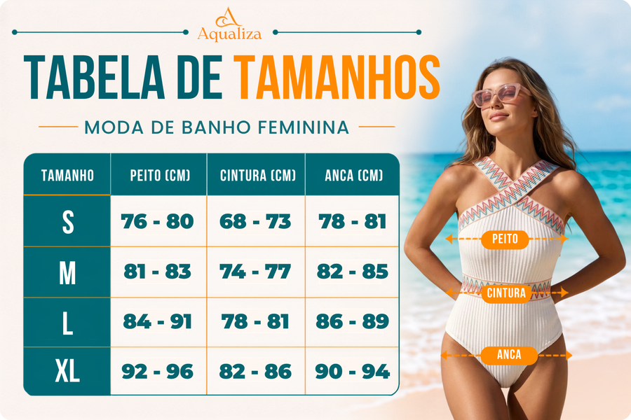 Tabela de tamanhos
