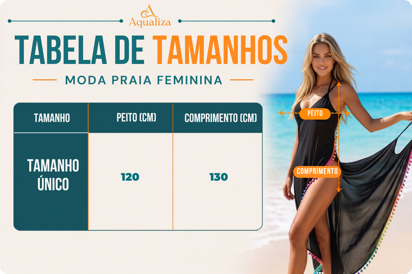 Tabela de tamanhos