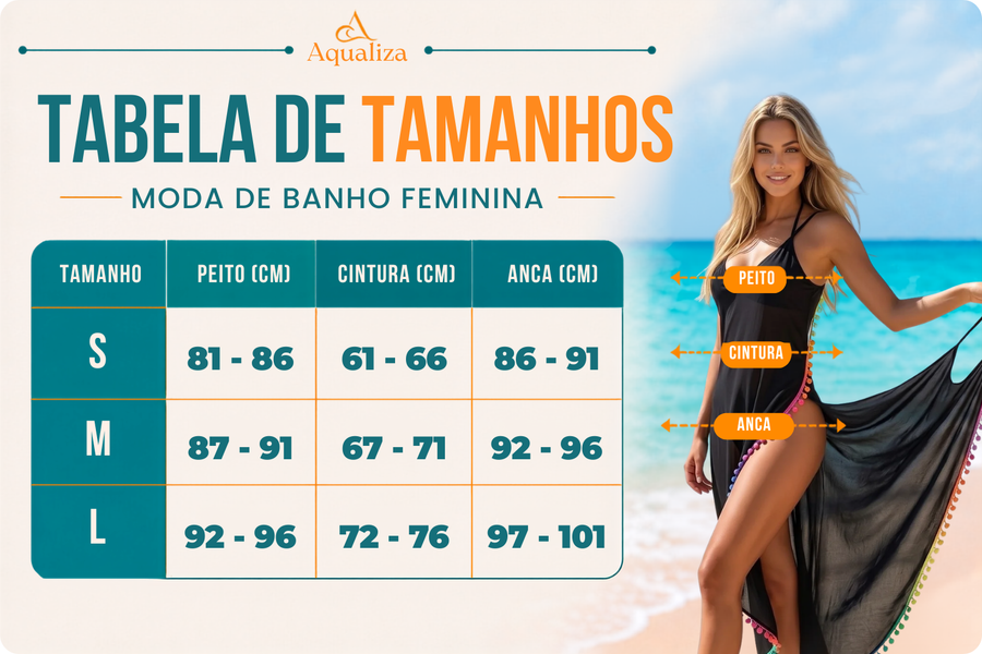 Tabela de tamanhos