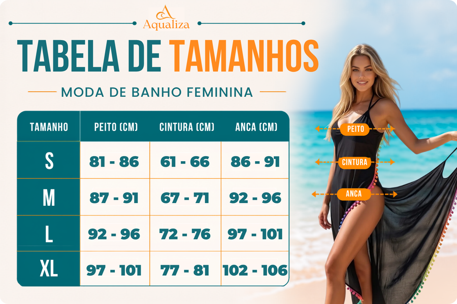 Tabela de tamanhos