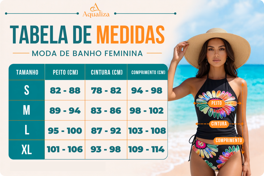 Tabela de tamanhos